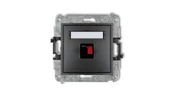 MINI Gniazdo głośnikowe pojedyncze grafitowy 11MGG-1
