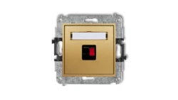 MINI Gniazdo głośnikowe pojedyncze złote 29MGG-1