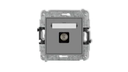 MINI Gniazdo antenowe pojedyncze TV szary mat 27MGTV-1