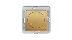 MINI Ściemniacz elektroniczny przyciskowo-obrotowy do lamp LED złoty 29MRO-2