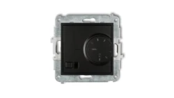 MINI Regulator temperatury elektroniczny z czujnikiem powietrznym czarny mat 12MRT-2