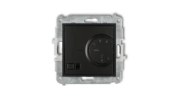 MINI Regulator temperatury elektroniczny z czujnikiem podpodłogowym czarny mat 12MRT-1