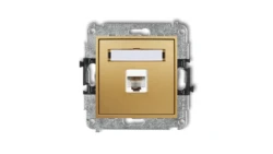 MINI Gniazdo komputerowe pojedyncze 1xRJ45 kat. 6 8-stykowy złoty 29MGK-3