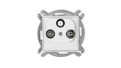 MINI Gniazdo antenowe RTV-SAT końcowe 1,5dB biały MGS