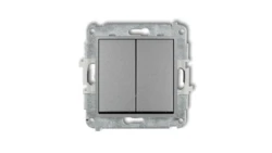 MINI Przycisk dwubiegunowy srebrny metalik 7MWP-44.2