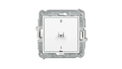 MINI Łącznik dwubiegunowy /0-1/ w stylu amerykańskim biały MWPUS-9