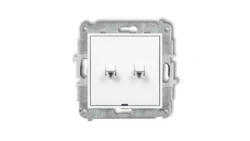 MINI Przycisk świecznikowy w stylu amerykańskim biały MWPUS-44.1