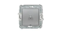 MINI Przycisk /dzwonek/ w stylu amerykańskim srebrny metalik 7MWPUS-4