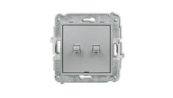 MINI Przycisk żaluzjowy w stylu amerykańskim srebrny metalik 7MWPUS-8