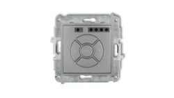 MINI Elektroniczny sterownik roletowy (przycisk centralny/dodatkowy) srebrny metalik 7MSR-6