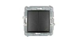 MINI Łącznik pojedynczy ze schodowym (osobne zasilanie) grafitowy 11MWP-10.2