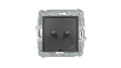 MINI Łącznik podwójny schodowy w stylu amerykańskim grafitowy 11MWPUS-33