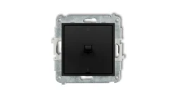 MINI Łącznik dwubiegunowy /0-1/ w stylu amerykańskim czarny mat 12MWPUS-9