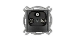 MINI Gniazdo antenowe RTV-SAT końcowe multimedialne (Internet) grafitowy 11MGM