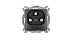 MINI Gniazdo multimedialne 3F DATA (UPC) grafitowy 11MGMU