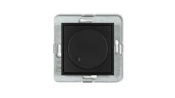 MINI Ściemniacz elektroniczny przyciskowo-obrotowy czarny mat 12MRO-1