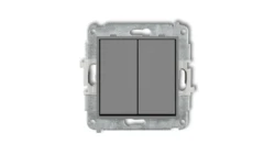 MINI Przycisk dwubiegunowy szary mat 27MWP-44.2