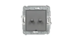 MINI Przycisk żaluzjowy w stylu amerykańskim szary mat 27MWPUS-8