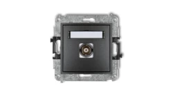 MINI Gniazdo pojedyncze BNC grafitowy 11MGBNC-1