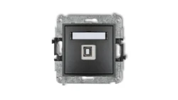 MINI Gniazdo pojedyncze USB-AB 2.0 grafitowe 11MGUSB-3