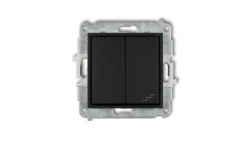 MINI Łącznik pojedynczy ze schodowym (wspólne zasilanie) czarny mat 12MWP-10.1