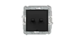 MINI Łącznik świecznikowy w stylu amerykańskim czarny mat 12MWPUS-2