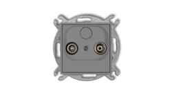 MINI Gniazdo antenowe RTV końcowe w szeregu gniazd przelotowych 6dB szary mat 27MG6K