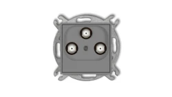 MINI Gniazdo multimedialne 3F DATA (UPC) szary mat 27MGMU