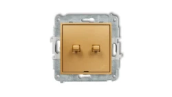 MINI Łącznik podwójny schodowy w stylu amerykańskim złoty 29MWPUS-33