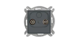 MINI Gniazdo antenowe RTV końcowe w szeregu gniazd przelotowych 6dB grafitowy mat 28MG6K