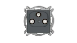 MINI Gniazdo multimedialne 3F DATA (UPC) grafitowy mat 28MGMU
