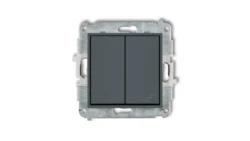 MINI Łącznik pojedynczy ze schodowym (wspólne zasilanie) grafitowy mat 28MWP-10.1