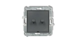 MINI Łącznik podwójny schodowy w stylu amerykańskim grafitowy mat 28MWPUS-33