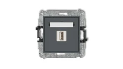 MINI Gniazdo pojedyncze USB-AA 3.0 grafitowy mat 28MGUSB-5