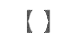 MINI Ramka pośrednia do gniazd podwójnych grafitowa 11MRP-2