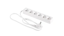 Przedłużacz 6-gniazd z/u 1,5m /H05VV-F 3G1/ biały PM-BW-6G-15