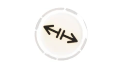 Soczewka przycisku 22mm płaska biała z symbolem LUZOWANIE M22-XDL-W-X13 218311