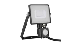 Projektor LED 30W 2400lm 3000K Dioda SAMSUNG z czujnikiem ruchu PIR Czarny IP65 460