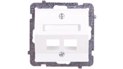 SONATA Obudowa gniazda komputerowego podwójnego ecru bez gniazd GPK-2RS/p/27