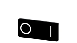 Etykieta samoprzylepna 12,5x27mm czarna biała inskrypcja /O I/ SIRIUS ACT 3SU1900-0AC16-0QG0 /10szt./