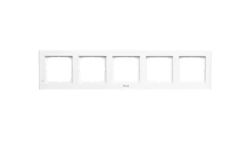 SONATA Ramka pięciokrotna do łączników IP44 biała RH-5R/00