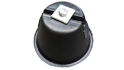 Uchwyt betonowy w tworzywie podpora dachowa tras kalbowych H=80 L=70 KMPT7