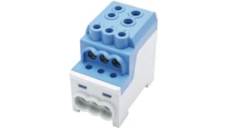 Blok rozdzielczy - dystrybucyjny Al/Cu SDB 200 (80030) SIMBLOCK niebieski 81602003