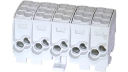 Blok rozdzielczy - odgałęźny Al/Cu SCB 25-5X (80150) SIMBLOCK szary 81500002