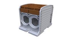 Złączka szynowa gwintowa Al/Cu STB 300-2 (87920) SIMBLOCK brązowy 81302015