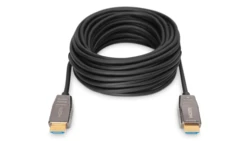 Kabel połączeniowy hybrydowy AOC HDMI 2.1 Ultra High Speed 8K 60Hz UHD HDMI A-HDMI A M-M czarny 20m AK-330126-200-S