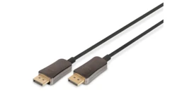 Kabel połączeniowy hybrydowy AOC DisplayPort 1.4 8K 60Hz UHD DP-DP M-M czarny 20m AK-340107-200-S