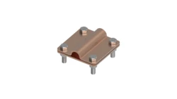 Złącze uniwersalne 2-elem. 80x80 bednarka-pręt16 miedź 215.3 CU 21500303