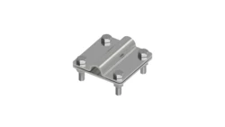 Złącze uniwersalne 2-elem. 80x80 bednarka-pręt16 stal nierdzewna 215.3 NI 21500305