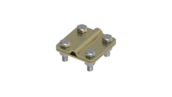 Złącze uniwersalne 2-elem. 60x60 bednarka-drut8 mosiądz 214.2 MS 21400210